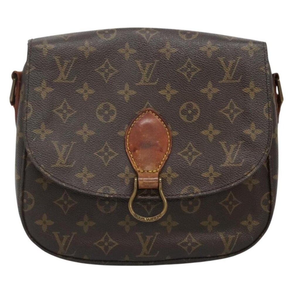Authentic LOUIS VUITTON Monogram Saint Cloud GM Shoulder Bag M51242 LV - Picture 9 of 16